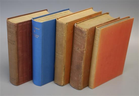 Ford, Ford Madox - 5 works - The Panel, 1st English edition, 8vo, reddish-brown cloth, Constable & Co Ltd,